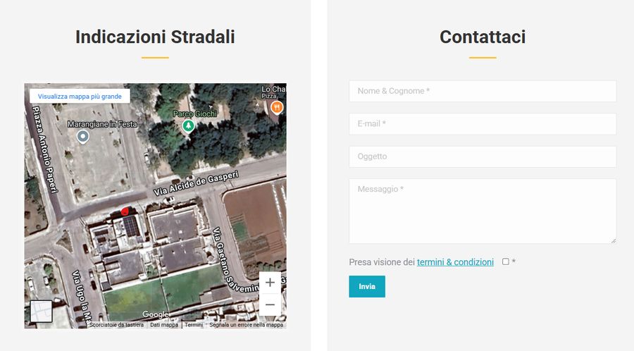 Mappa sede Rebuild Engineering — Castri di Lecce